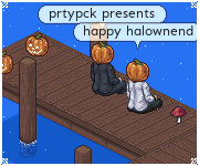 ReSpite 2D MMO screenshot bearing Halloween greetings!