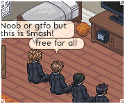 ReSpite 2D MMO screenshot with references to Smash Bros.